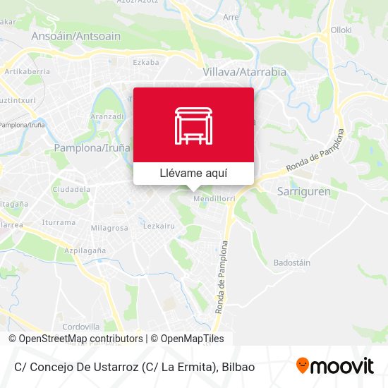 Mapa C/ Concejo De Ustarroz (C/ La Ermita)