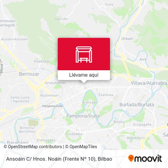 Mapa Ansoáin C/ Hnos. Noáin (Frente Nº 10)