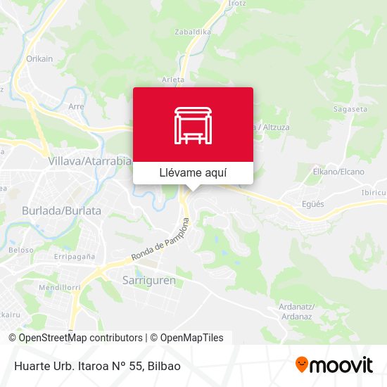 Mapa Huarte Urb. Itaroa Nº 55