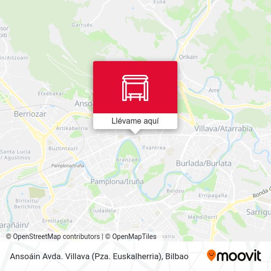 Mapa Ansoáin Avda. Villava (Pza. Euskalherria)