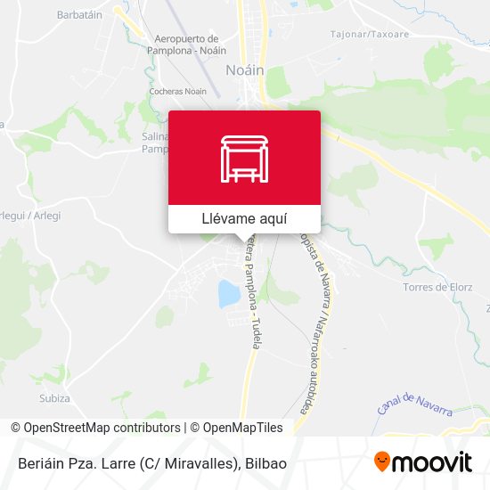 Mapa Beriáin Pza. Larre (C/ Miravalles)