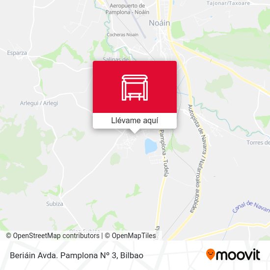 Mapa Beriáin Avda. Pamplona Nº 3