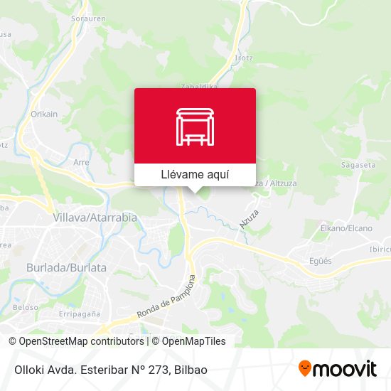 Mapa Olloki Avda. Esteribar Nº 273