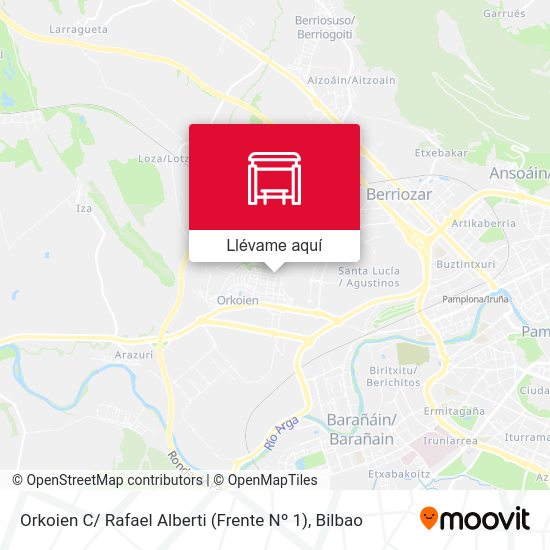 Mapa Orkoien C/ Rafael Alberti (Frente Nº 1)