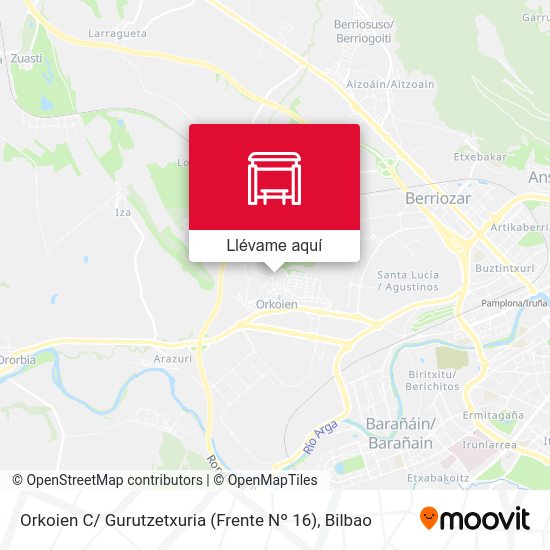 Mapa Orkoien C/ Gurutzetxuria (Frente Nº 16)