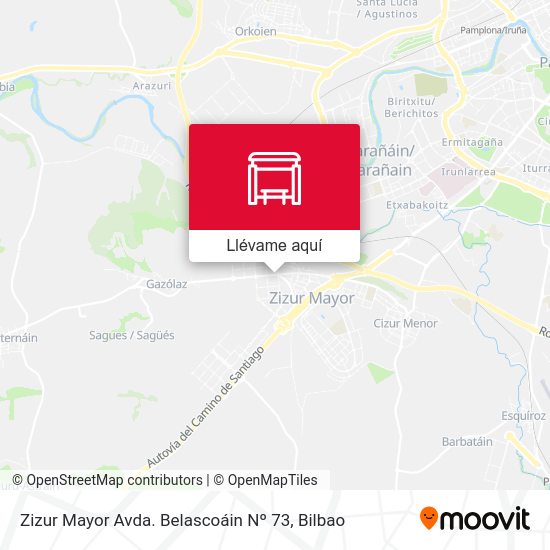 Mapa Zizur Mayor Avda. Belascoáin Nº 73
