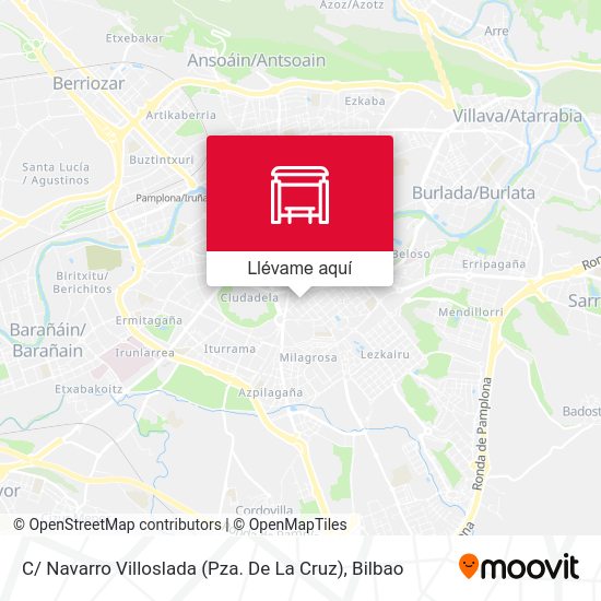 Mapa C/ Navarro Villoslada (Pza. De La Cruz)