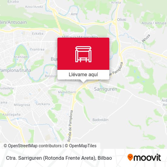 Mapa Ctra. Sarriguren (Rotonda Frente Areta)