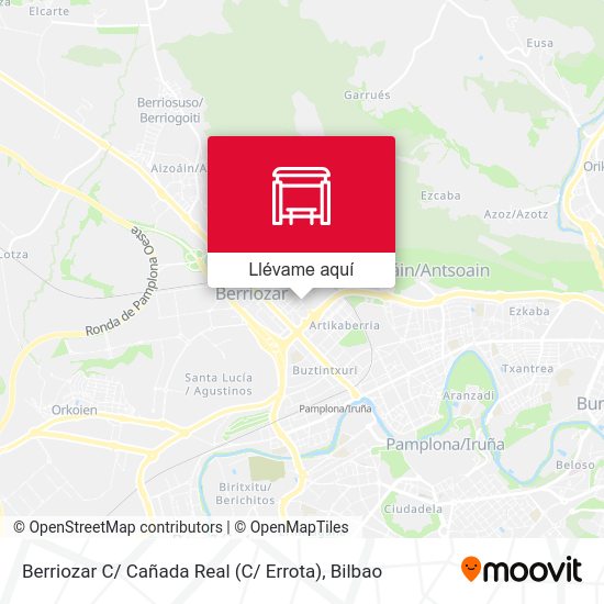 Mapa Berriozar C/ Cañada Real (C/ Errota)