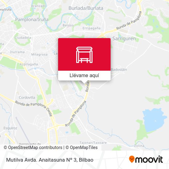 Mapa Mutilva Avda. Anaitasuna Nº 3