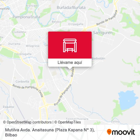 Mapa Mutilva Avda. Anaitasuna (Plaza Kapana Nº 3)