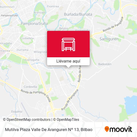 Mapa Mutilva Plaza Valle De Aranguren Nº 13