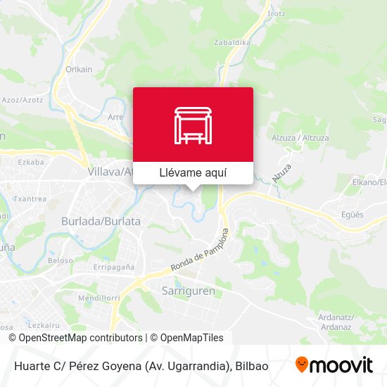 Mapa Huarte C/ Pérez Goyena (Av. Ugarrandia)