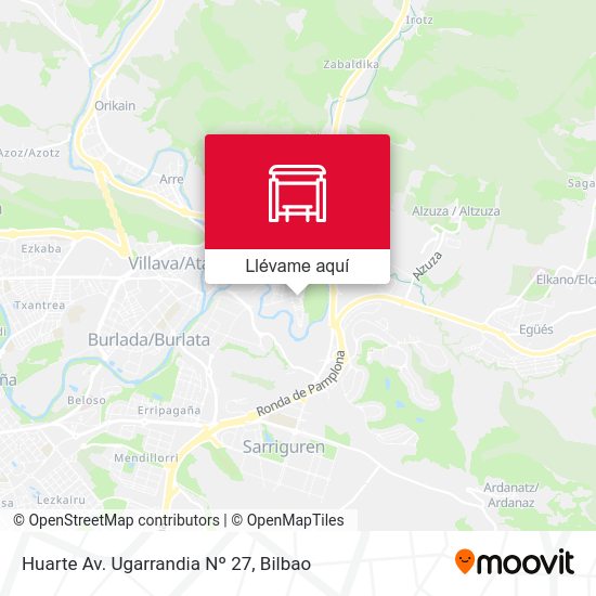 Mapa Huarte Av. Ugarrandia Nº 27