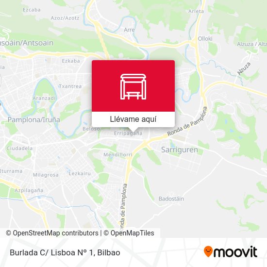Mapa Burlada C/ Lisboa Nº 1