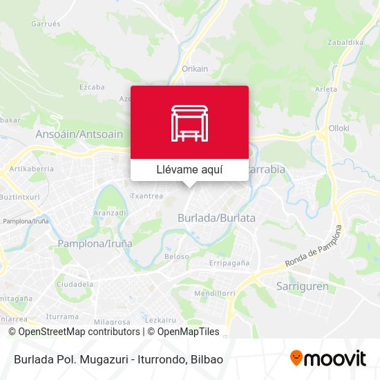 Mapa Burlada Pol. Mugazuri - Iturrondo