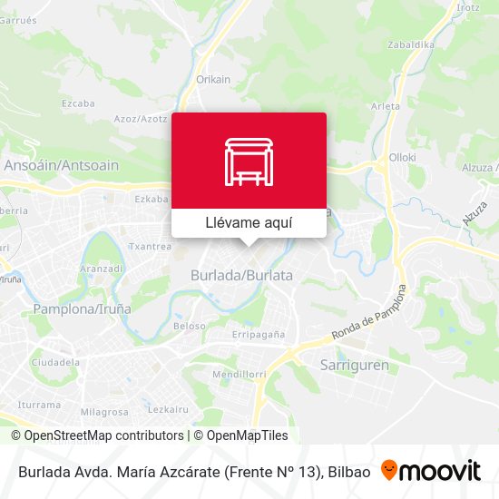Mapa Burlada Avda. María Azcárate (Frente Nº 13)
