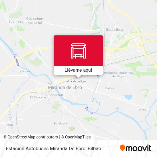 Mapa Estacion Autobuses Miranda De Ebro