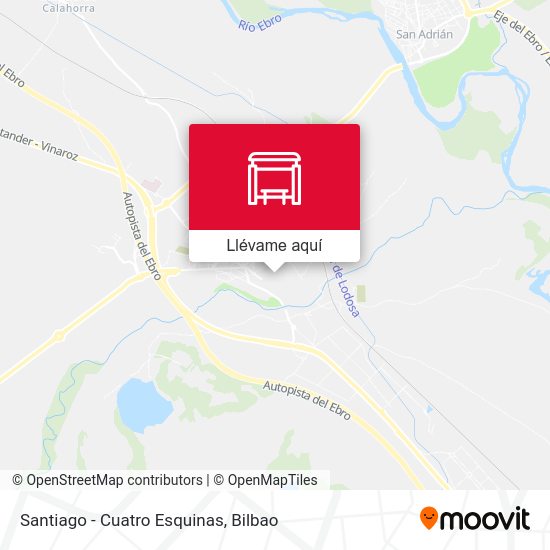 Mapa Santiago - Cuatro Esquinas