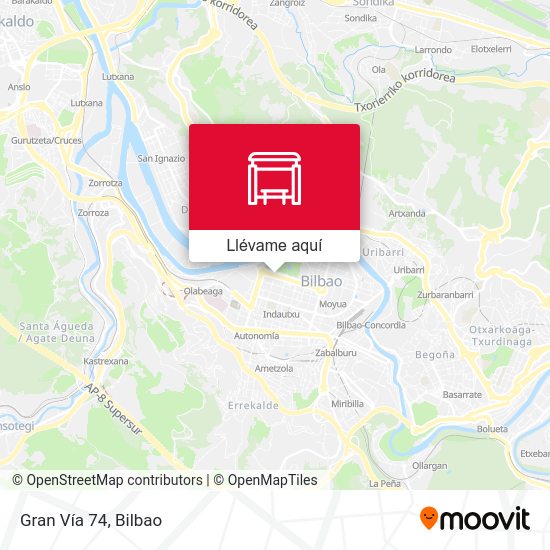 Mapa Gran Vía 74