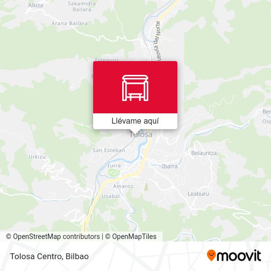 Mapa Tolosa Centro