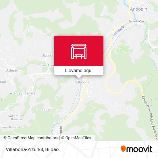 Mapa Villabona-Zizurkil