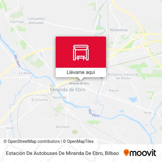 Mapa Estación De Autobuses De Miranda De Ebro