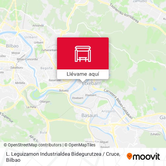 Mapa L. Leguizamon Industrialdea Bidegurutzea / Cruce