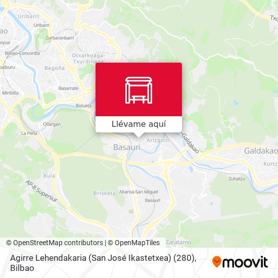 Mapa Agirre Lehendakaria (San José Ikastetxea) (280)