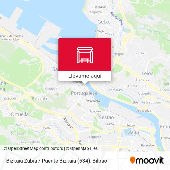 Mapa Bizkaia Zubia / Puente Bizkaia (534)