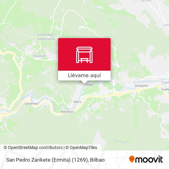 Mapa San Pedro Zarikete (Ermita) (1269)