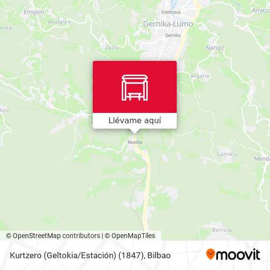 Mapa Kurtzero (Geltokia / Estación) (1847)