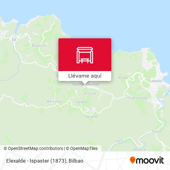 Mapa Elexalde - Ispaster (1873)