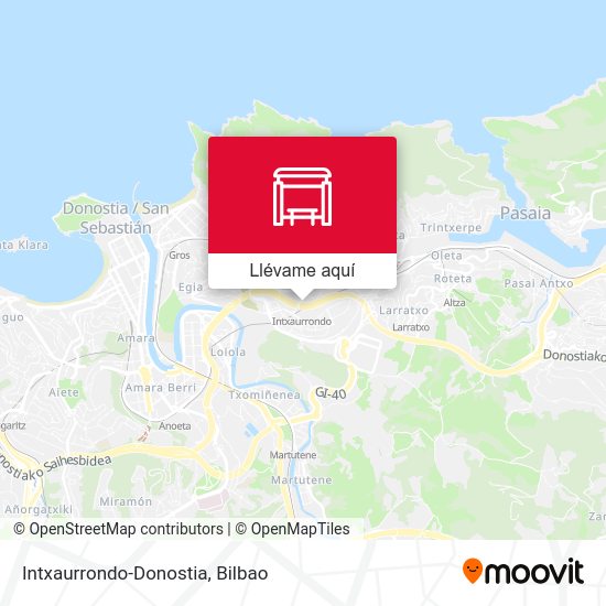 Mapa Intxaurrondo-Donostia
