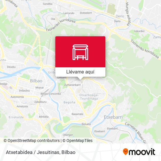 Mapa Atxetabidea / Jesuitinas
