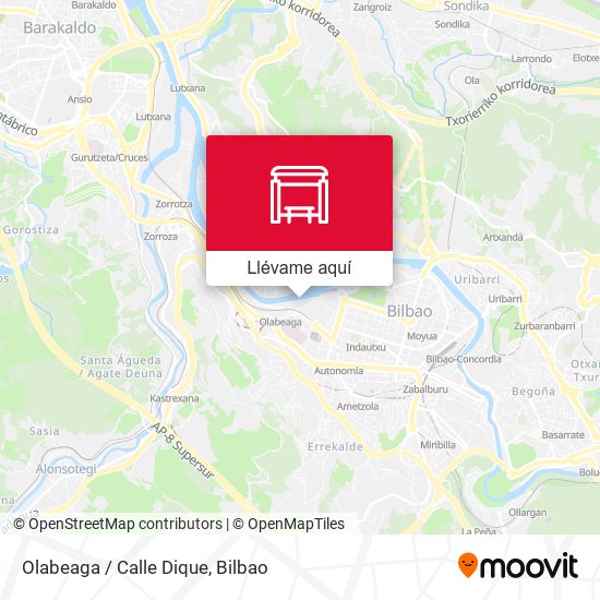 Mapa Olabeaga / Calle Dique