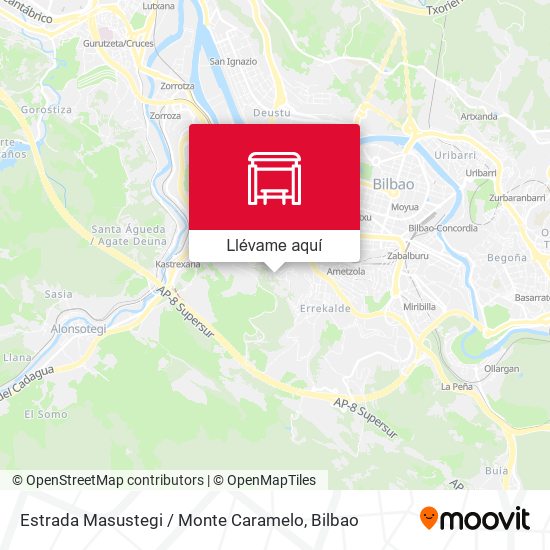 Mapa Estrada Masustegi / Monte Caramelo