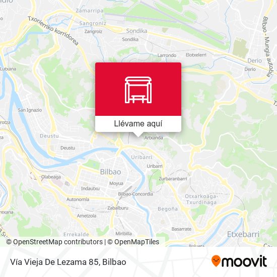 Mapa Vía Vieja De Lezama 85