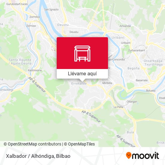 Mapa Xalbador / Alhóndiga