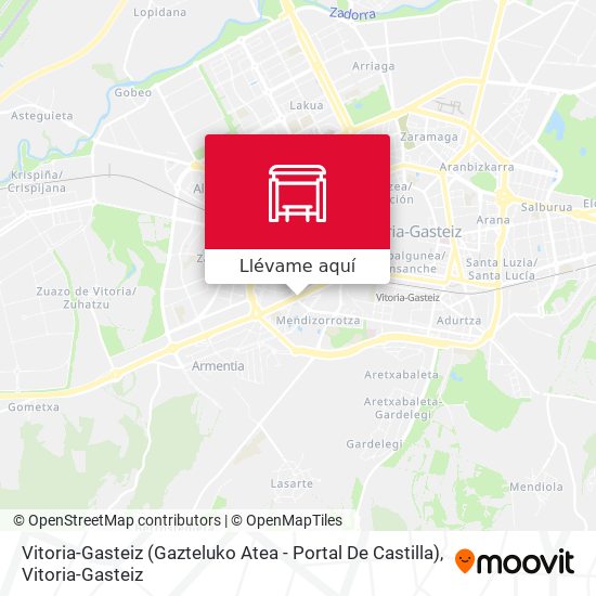 Mapa Vitoria-Gasteiz (Gazteluko Atea - Portal De Castilla)
