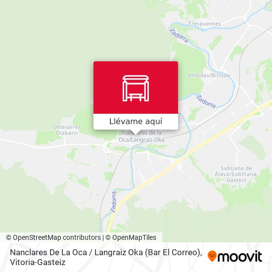 Mapa Nanclares De La Oca / Langraiz Oka (Bar El Correo)