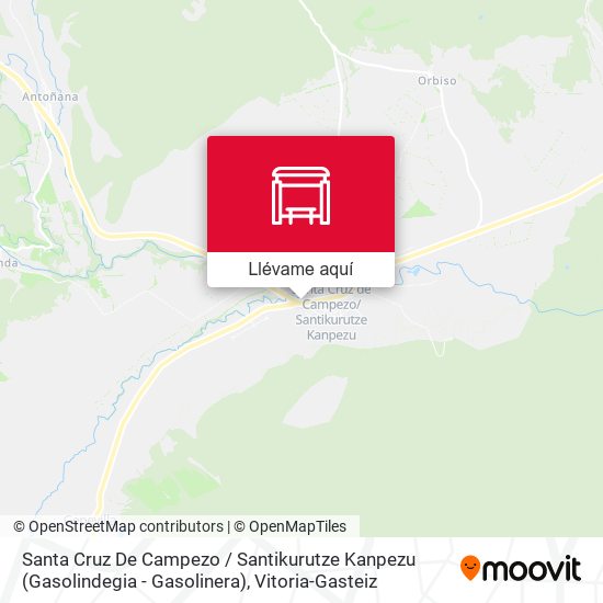 Mapa Santa Cruz De Campezo / Santikurutze Kanpezu (Gasolindegia - Gasolinera)