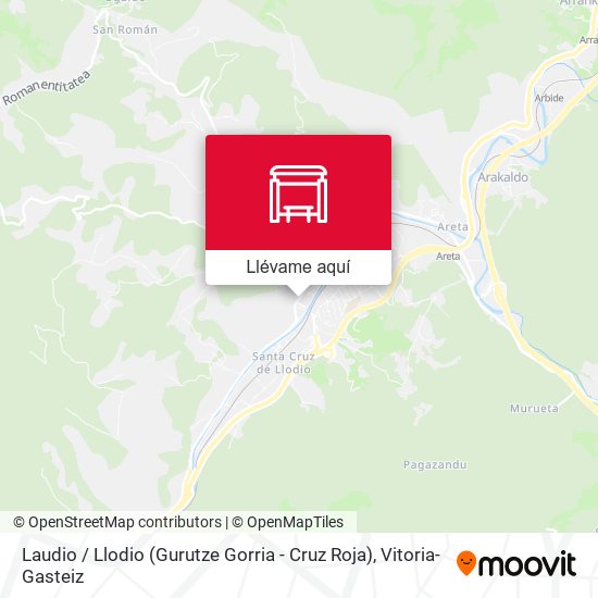 Mapa Laudio / Llodio (Gurutze Gorria - Cruz Roja)