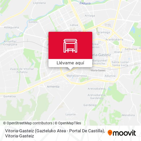 Mapa Vitoria-Gasteiz (Gazteluko Atea - Portal De Castilla)