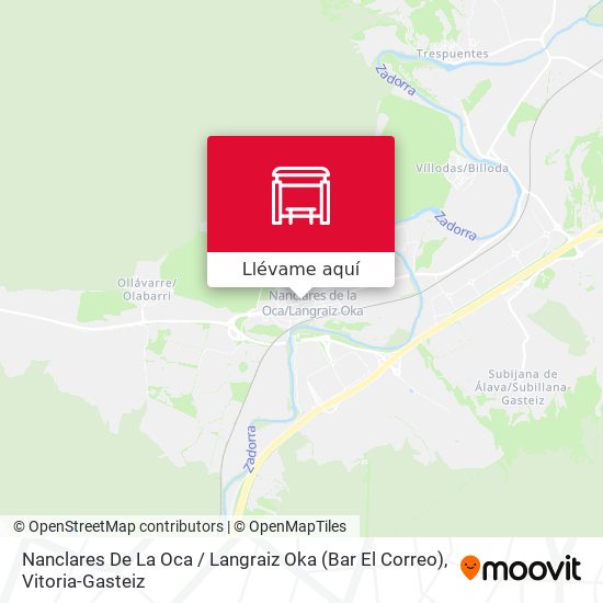 Mapa Nanclares De La Oca / Langraiz Oka (Bar El Correo)
