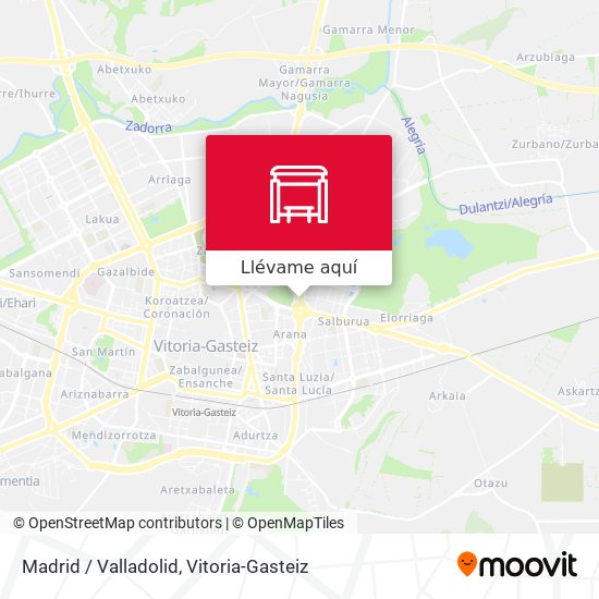 Mapa Madrid / Valladolid
