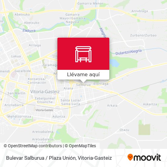 Mapa Bulevar Salburua / Plaza Unión