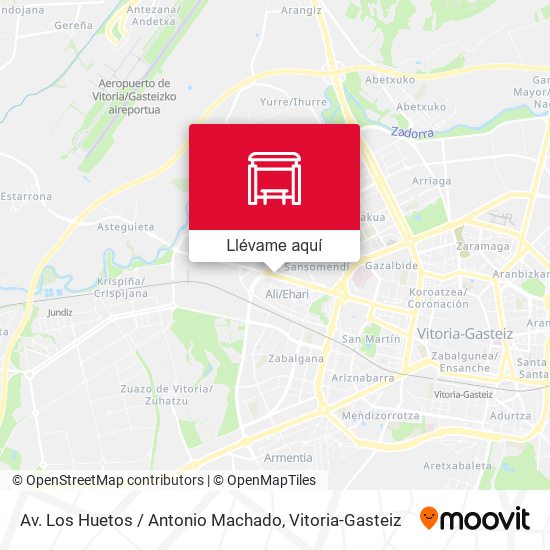 Mapa Av. Los Huetos / Antonio Machado