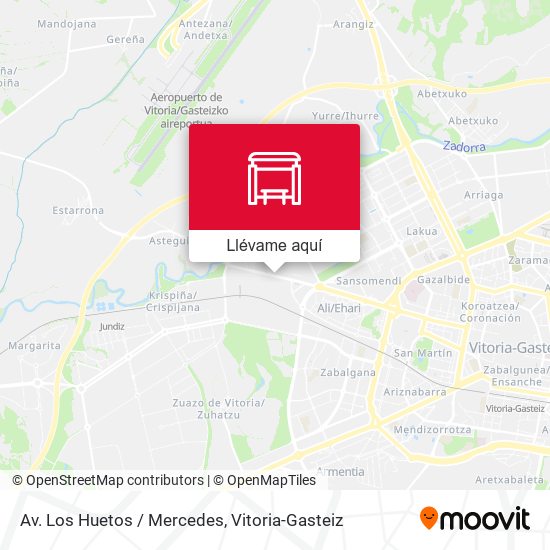 Mapa Av. Los Huetos / Mercedes