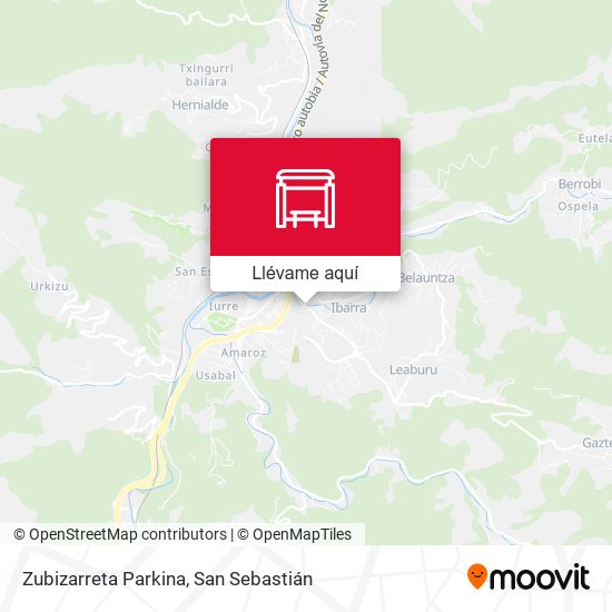 Mapa Zubizarreta Parkina